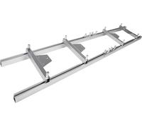 Système de guide-chaîne pour scierie à chaîne - Kit échelle/connecteur portable - Guide de 2,74 m - 32 mm - Alliage aluminium-cuivre - Argent