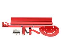 Système de guide d'onglet pour scies circulaires de table - 1 ensemble - Profilé en aluminium de 400 mm - Rail de guidage avec butée - Adapté pour machines de gravure