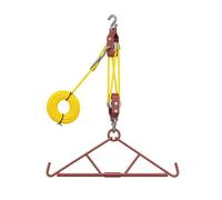Système de Levage Gambrel et système de Levage de Jeu capacité de 250 kg Kit de Suspension de gibier avec mansarde et palan