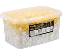 Système de mise à niveau pour carrelage 1 mm, lot comprenant 700 clips, 200 cales et une pince