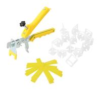 vidaXL Système de Nivellement de Carrelage 250 Cales 500 Clips, Kit de Nivellement pour Carrelage, Système de Nivellement pour Outils, 1,5 mm