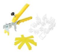 Système de nivellement de carrelage 250 cales 500 clips 1,5 mm transparent, jaune G