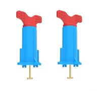 Système de nivellement de carrelage 40 ensembles d'entretoises réutilisables avec broches en acier pour carreaux de 3 à 16 mm Kit d'outils d'installation professionnel Bleu