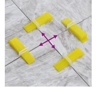 vidaXL Système de nivellement de carreaux 500 cales 2500 clips 3 mm