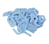 Système de nivellement pour carrelage - 100 cales en forme de U en forme de fer à cheval pour pose de sol en céramique, pierre, mur, espace de 1,7 mm - Bleu PP réutilisable