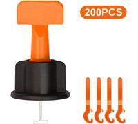 Système de nivellement pour carrelage - Clips de base - Largeur des joints 1,5 mm A - Pour murs et sols - Pour systèmes à cales - Bleu