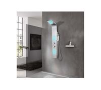 vidaXL Panneau de douche 142370 incurvé en acier inoxydable