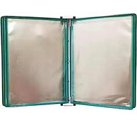 Système de panneaux d'affichage muraux, Support mural accordéon A4 dossier 5 panneaux affiche Flip livre présentoir multicolore(Groen)