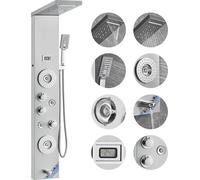 Système de panneaux de douche VEVOR, 6 modes de douche, tour de panneaux de douche à LED et écran, cascade de pluie, cascade d'eau, 4 buses de massage corporel, bec de baignoire, douchette à main, tuy
