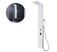 système de paroi de douche vidaXL Aluminium Blanc Mat