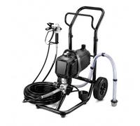 Système de Peinture airless 750 W 3000 psi avec Chariot, Pistolet, Tuyau 7,6 m, débit 1,2 L/Min pour Murs, clôtures, Fournitures