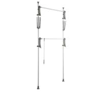 Système de penderie extensible Hercules Flex Wenko H. 165 à 300 cm x L. 116 à 190 cm blanc