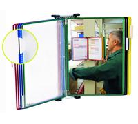 Système de plaques pochettes murales A4 10 plaques pochettes couleurs assorties