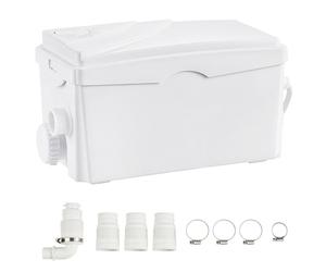 Système de pompage Kleinhebeanlage de SucceBuy, 350 W, débit de 7 m, hauteur de refoulement. Station de pompage pour eaux usées avec 3 entrées d'eau, adaptée pour les caves et les éviers de cuisine