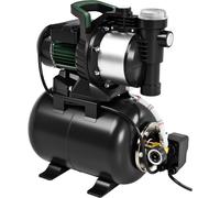 Système de pompage pour habitation - Pompe à eau automatique - Pression d'eau constante - Corps en acier inoxydable - Débit de 5000 litres par heure - Couleur : vert argenté