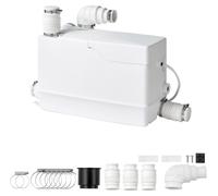 Système de pompage SucceBuy, 800 W, 12000 L/h, pompe pour eaux usées avec une hauteur de refoulement de 10 mètres. Pompe avec 3 raccords pour l'évacuation des eaux usées dans les caves, cuisines, évie