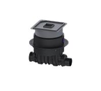 système de pompe anti-retour Kessel 24125X DN 125, L/H 645/387 mm, couvercle/vidage à carreler, plastique
