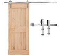 Système de porte coulissante 150kg - Ferrure de porte coulissante 183cm - Rail de roulement argenté - Système pour portes coulissantes - Rail de roulement argenté 183cm