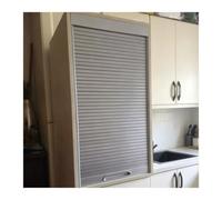Système de portes de placard enroulables rétractables, Portes coulissantes pliantes étanches à tambour, disponibles en Pour placards de cuisine(85x90cm (33.5x35.4"))