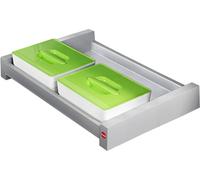 Système de poubelles Hailo 3205601, coulissant de 60 cm, 2 bacs de 4 litres avec couvercles