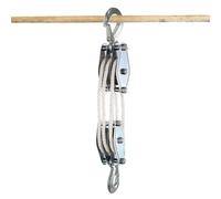 Système de poulie de palan à corde avec 3 roues | 6 1 Système de poulie de levage pour bateau et garage