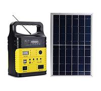 Système de production d'énergie solaire 30 x 12 x 12 - Gossfen - cm mini et portable 7500 mah panneau solaire 6 w cc système d'écl