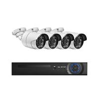 Système de Protection de sécurité 8MP 4K | 8CH H.265 NVR Kit 2/4/6/8 pièces détection de visage caméra IP Audio extérieure Surveillance CCTV(1T,8CH n 4Cams)