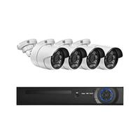 Système de Protection de sécurité 8MP 4K | 8CH H.265 NVR Kit 2/4/6/8 pièces détection de visage caméra IP Audio extérieure Surveillance CCTV(4T,4CH n 4Cams)