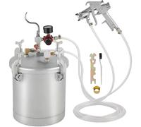 Système de pulvérisation de peinture, capacité de 10 L, pression de service de 45 à 60 PSI, débit d'air de 6,0 à 8,8 CFM, compatible avec le métal, largeur de jet de 7,1" à 9,1"