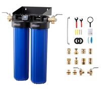 Système de purification d'eau déminéralisée SucceBuy pour lavage automobile, 1250 L, station de lavage automobile avec deux cartouches filtrantes déminéralisantes de 4 L, système de traitement de l'ea