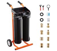 Système de purification d'eau pour lavage automobile SucceBuy, 1250 L, déioniseur d'eau avec deux cartouches de résine échangeuse d'ions de 4 L, station de lavage automobile avec tapis roulant et appa