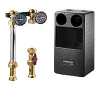 Oventrop Regumat Kessel système de raccordement 1357073 DN 25, Grundfos ALPHA 2 25-60, avec robinet à bille de pompe