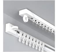 Système de rail de plafond autocollant - Fixation murale ou au plafond sans perçage - 110 cm - Idéal pour glisser en douceur - Décoration d'intérieur parfaite