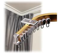 Système de rail de plafond flexible en aluminium de 1 à 6,7 m, rail de séparation de pièce pour montage mural, design réglable (couleur : argent, taille : 2,7 m)