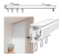 Système de rail en aluminium pour barre coulissante de plafond pour séparation de golfe et de pièce, montage supérieur/latéral, installation facile, design moderne