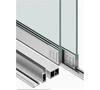 Système De Rail Porte Coulissante En Verre Pour Vitrine, Mécanisme Lisse | À Double Coulissant, Idéal Pour Un Accès Sûr Et Facile Aux Articles(47.2in/120cm)