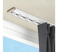 Système de rail ultra fin pour cloisons de séparation de pièce et portes à ouverture vers l'intérieur, profil bas 2,1 m, rail simple, facile à installer