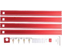 Système de rails de guidage parallèles, jeu de rails de scie réglables en alliage d'aluminium, support de rail de guidage, outils supplémentaires pour le travail du bois, 600 mm / 23,62 pouces