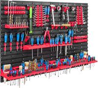 Système de rangement Étagère d'atelier | 115 x 39 cm | | Étagère murale avec supports pour outils - Panneaux muraux Étagère à bacs extra-robuste Panneau perforé pour outils Étagère de rangement Étagèr