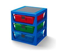 Système de rangement LEGO bleu transparent