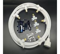Système de Refroidissement brumisateur, avec Buse Brumisateur, brumisateur terrasse Exterieur Kit, Tuyau d'arrosage for Serre de Jardin(50M(164ft))