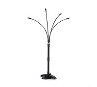 Système de refroidissement brumisateur debout avec hauteur réglable 44 cm/7 m Kit de pulvérisation de jardin avec 4 buses en laiton pour extérieur, terrasse, piscine, fêtes et animaux domestiques