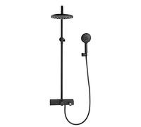 Système de Robinet de Douche Ensemble de mélangeur, mélangeur de Douche exposé, système de Douche avec Remplissage de Bain en Cascade, Spray de Pomme de Douche de 10 ", soupape en Laiton, Colonne