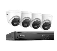 Système de sécurité, 16 canaux 4K POE NVR, caméra IP homme et véhicule, 8CH 4PCS NVR Kit, Aucun