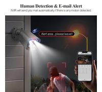 Système de sécurité 4K - Caméras de surveillance CCTV - Ensemble de caméras IP - Enregistreur vidéo réseau (NVR) - Surveillance vidéo - Ultra HD 8MP