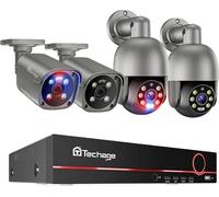 Système de sécurité CCTV, Résolution 4K, Audio bidirectionnel, 8CH NVR 4 caméra, Pas de HDD intégré