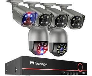Système de sécurité CCTV, Résolution 4K, Audio bidirectionnel, 8CH NVR 6 caméra B, Pas de disque dur intégré