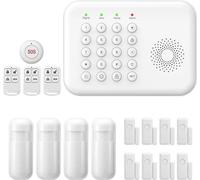 Système de sécurité, Connexion sans fil, Compatibilité Smart Home, A01 GSM Kit E, Prise EU