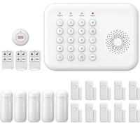 Système de sécurité, Connexion sans fil, Compatibilité Smart Home, A01 GSM Kit F, Prise EU