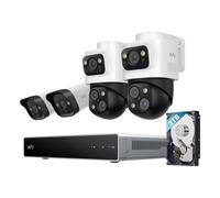 Système de sécurité Eufy S4 avec caméra IP NVR, zoom optique 4K, vision nocturne, utilisation intérieure et extérieure, IP67